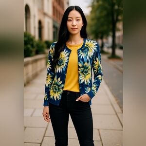 2 Piece Set T Shirt 100% Cotton Coordinating Sweater For Polished Look